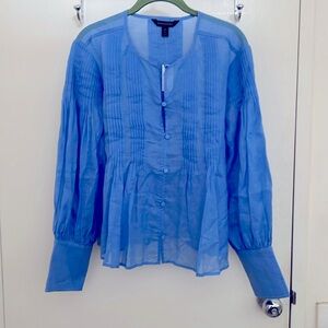 COPY - Gorgeous Cornflower Blue Blouse by Banana Republic